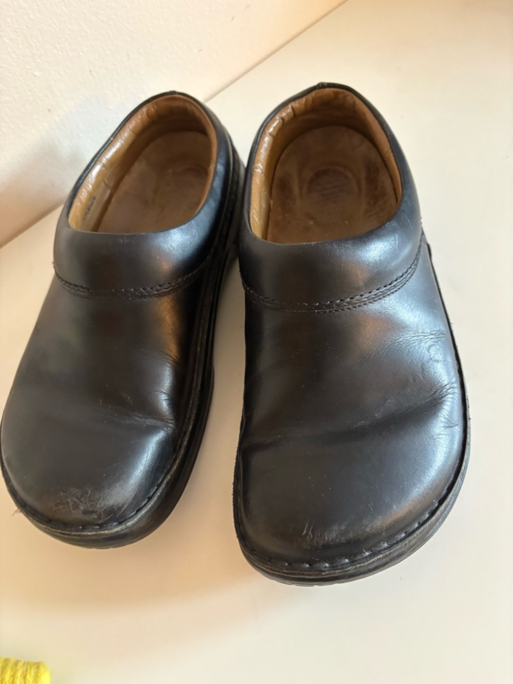 Birkenstock Footprints Birkenstock Alton Black Leather Clogs Shoes Size 39 W